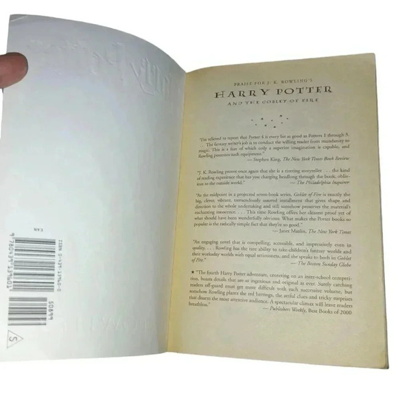 Harry Potter and the Goblet of Fire by J.K. Rowling Paperback - Picture 3 of 5